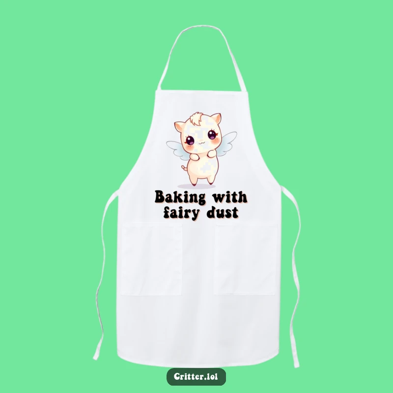 Funny Dancing Fairy Creature Apron - Kitchen Magic Sparkle Chef Gift
