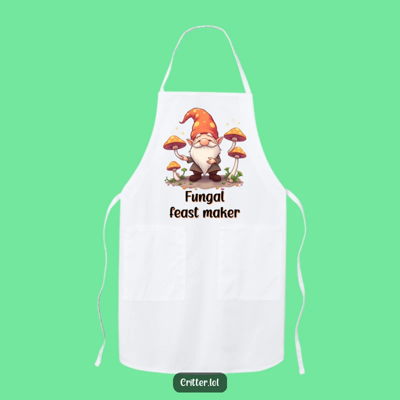 Funny Gnome Juggling Apron: Whimsical Kitchen Wear, Great Funny Gift