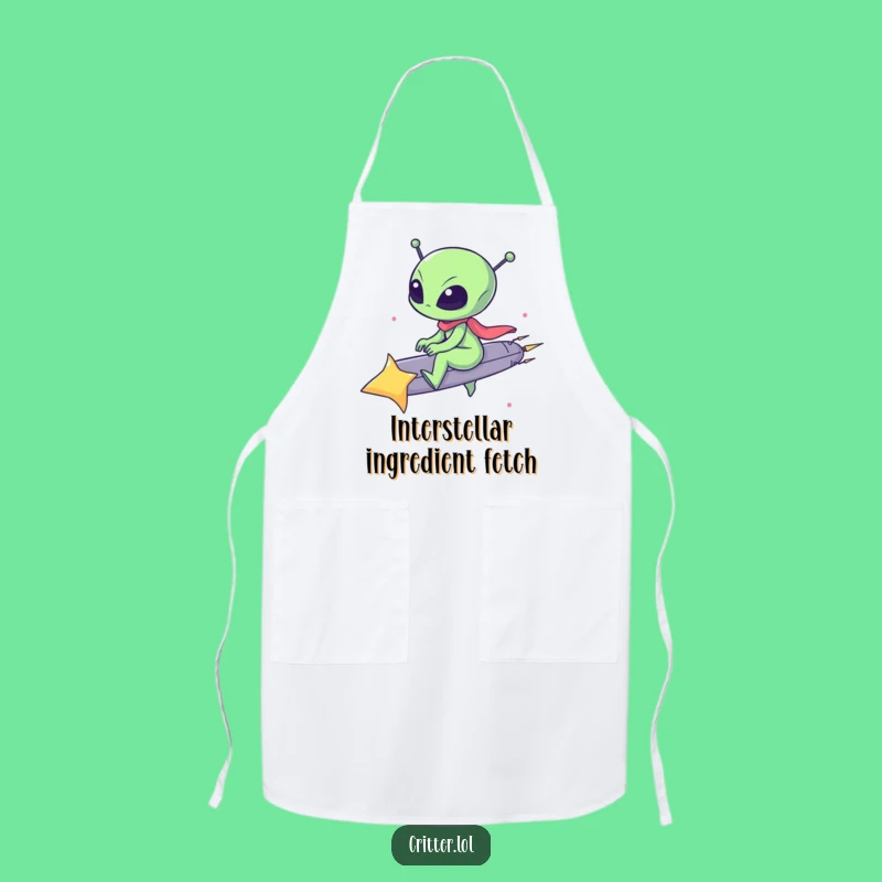 Funny Alien Chef Star Apron: Hilarious Kitchen Wear, Great Funny Gift