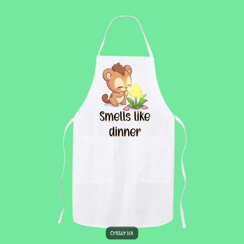Funny Curious Creature Apron: Cook with Curiosity!