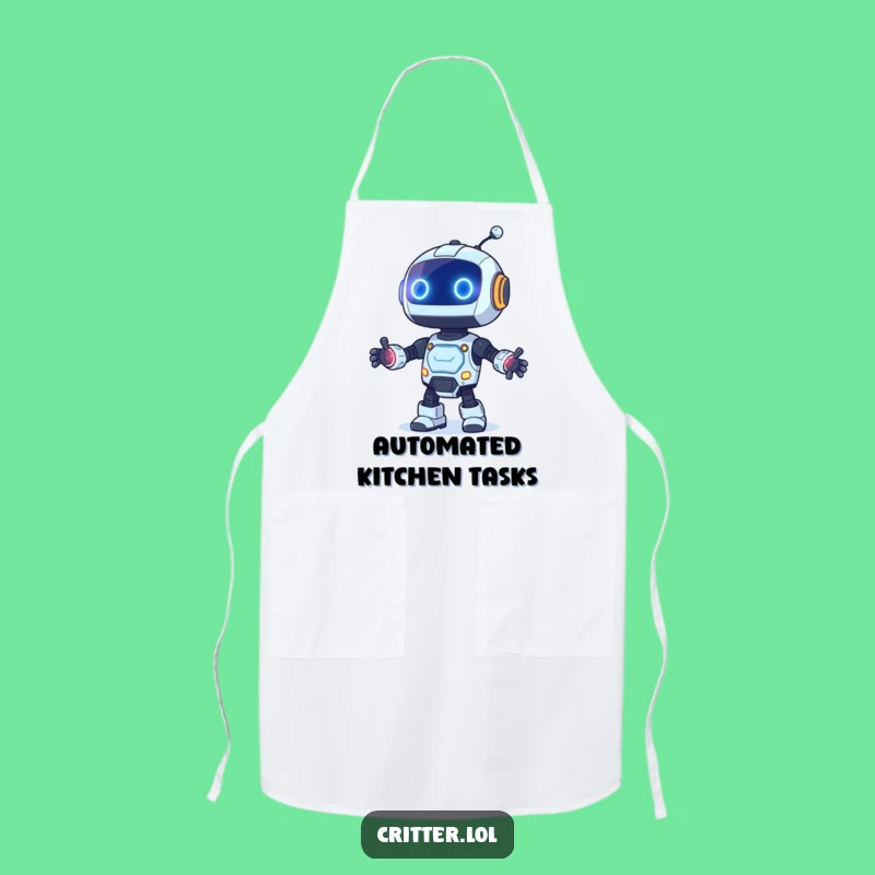 Funny Robot Dancing Apron - Cook with Blinking Lights Fun!