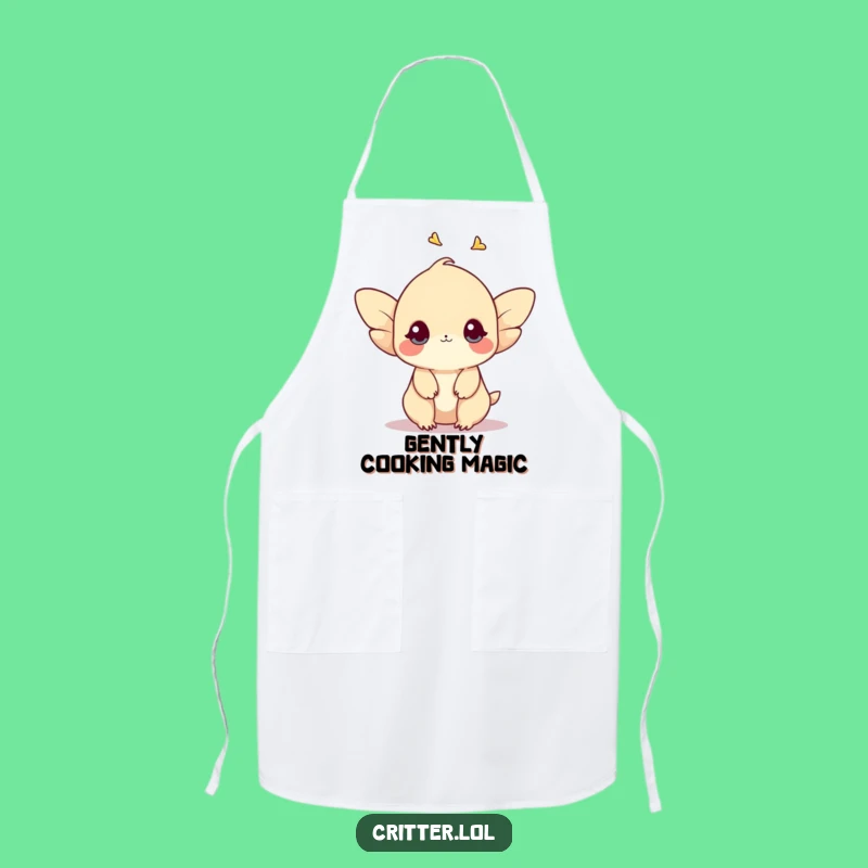 Funny Shy Creature Apron: Cook with Quiet Charm!