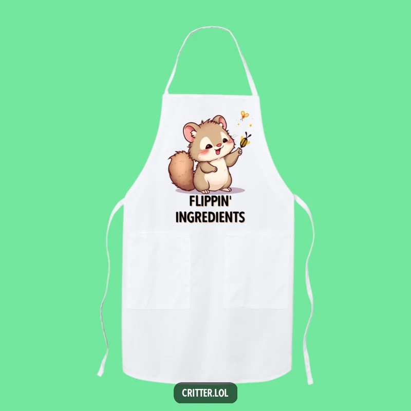 Funny Swatting Critter Apron - Kitchen Adventures with Firefly Fun Gift!