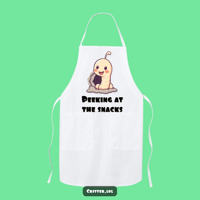 Funny Worm Hole Apron: Cook with a Smile - A Great Gift!