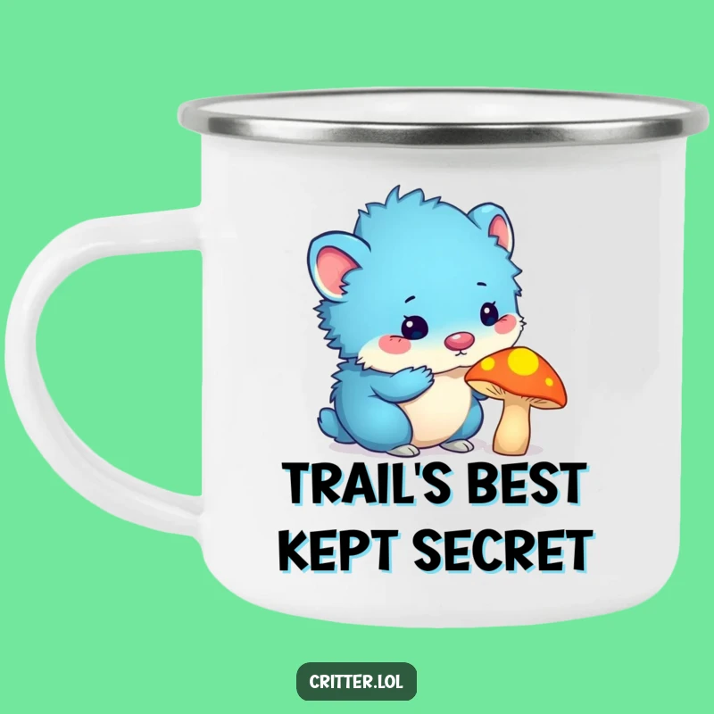 Adventure Ready Funny Blue Critter Camping Mug: Your Funny Trail Companion
