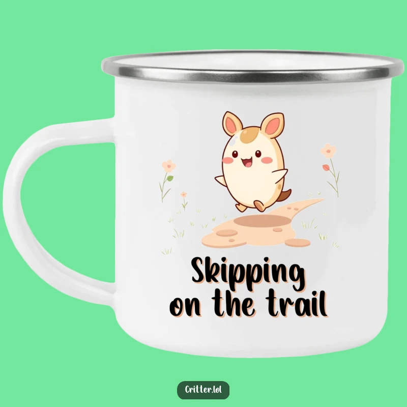 Funny Happy Critter Camping Mug - Sip with Joyful Vibes, Perfect Funny Gift