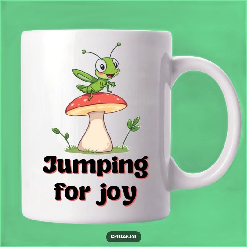Funny Grasshopper Jump Mug: Leap into Laughter - A Perfect Gift!