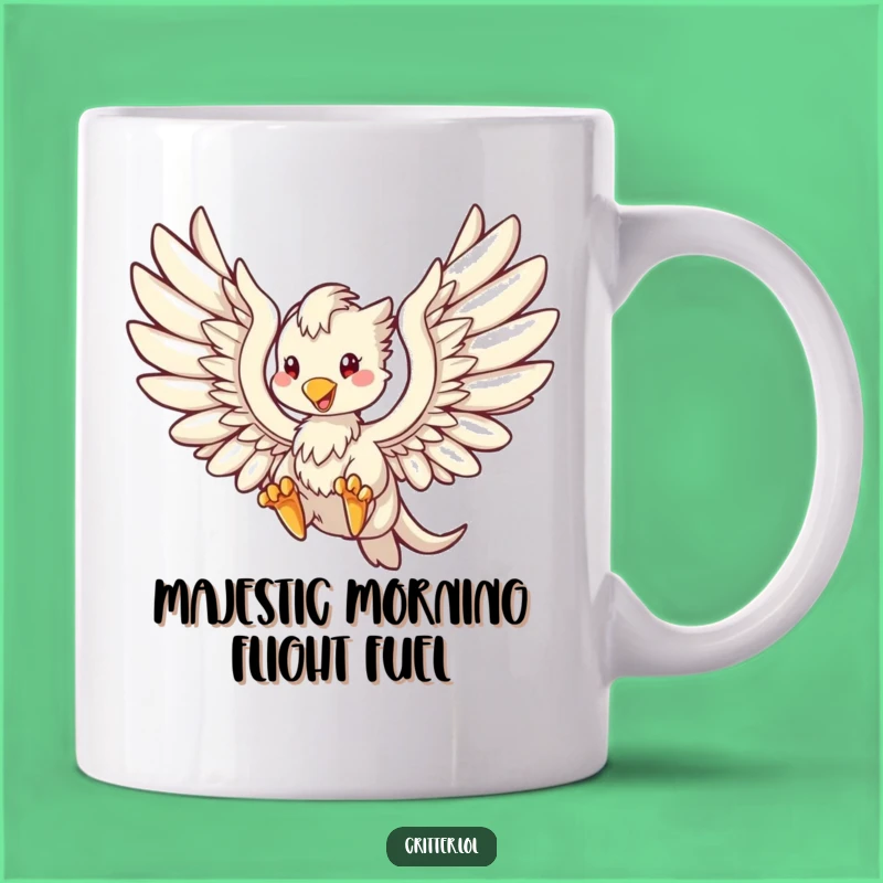 Funny Griffin Soaring Mug: Majestic Fantasy Bird T-Shirt, Perfect Funny Gift