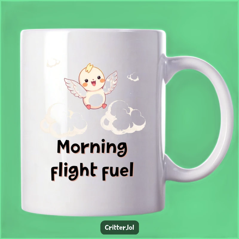 Funny Winged Critter Cloud Soar Mug - Dreamy & Hilarious Gift Idea