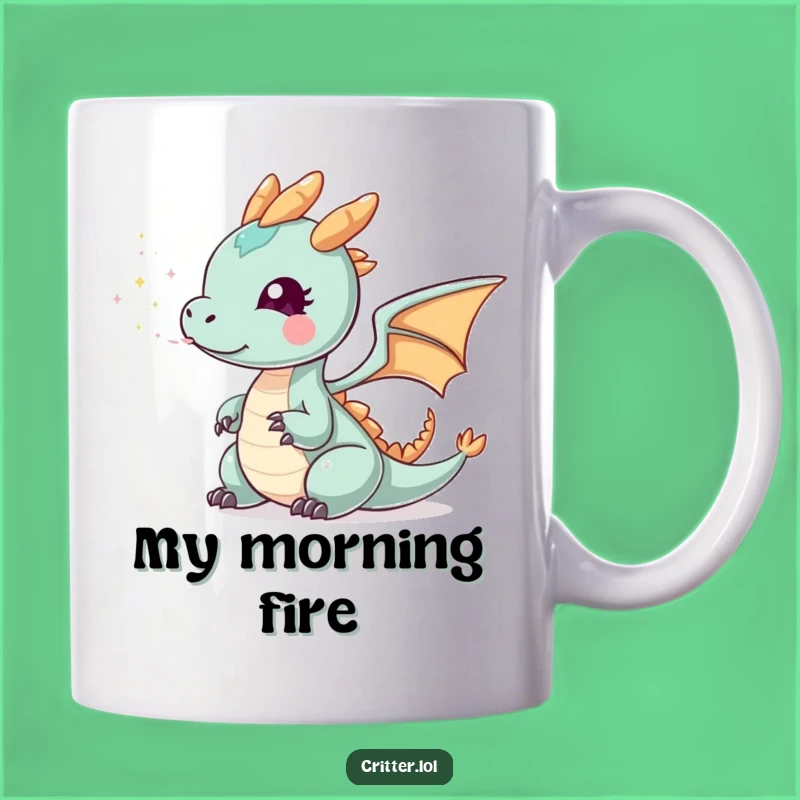 Funny Tiny Dragon Smoke Mug: A Magical and Humorous Gift for Fantasy Fans