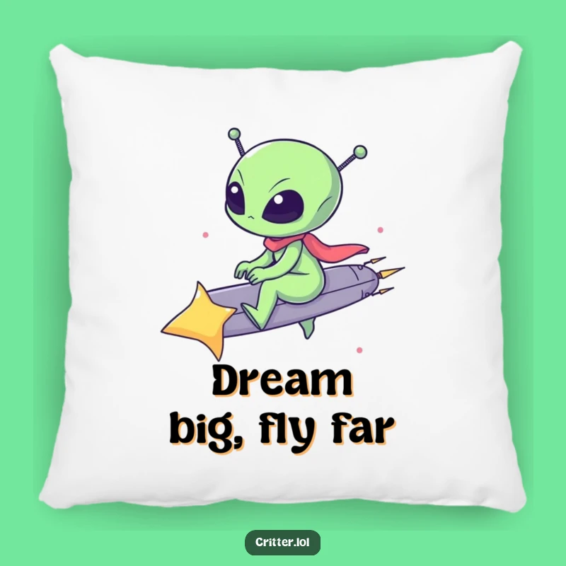 Funny Alien Star Pillow: Cozy & Comical Space Cushion, Perfect Funny Gift