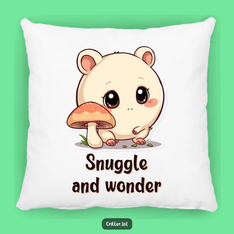 Funny Curious Critter Pillow - Cozy Comfort with Woodland Charm Gift!