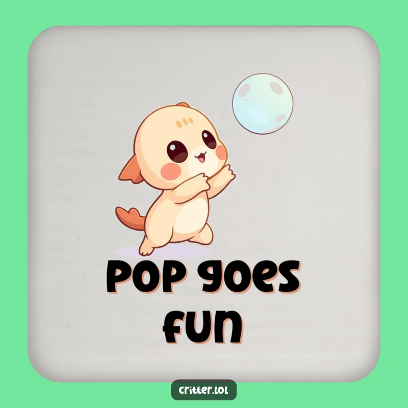 Funny Creature Coaster: Bubble Catching Drink Protector, Perfect Funny Gift!