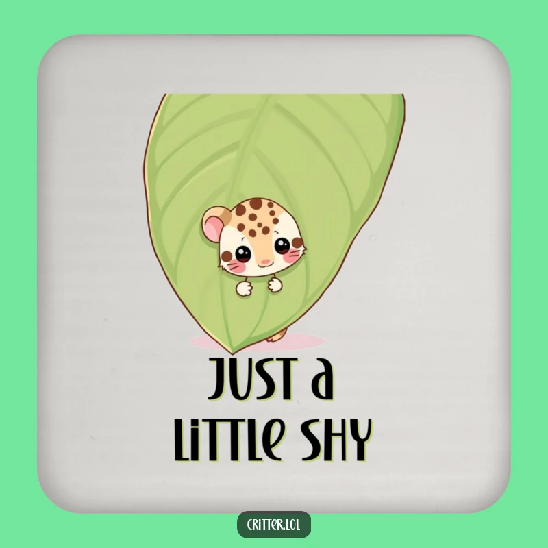 Funny Spotted Critter Coasters: Protect Surfaces with Shy Humor