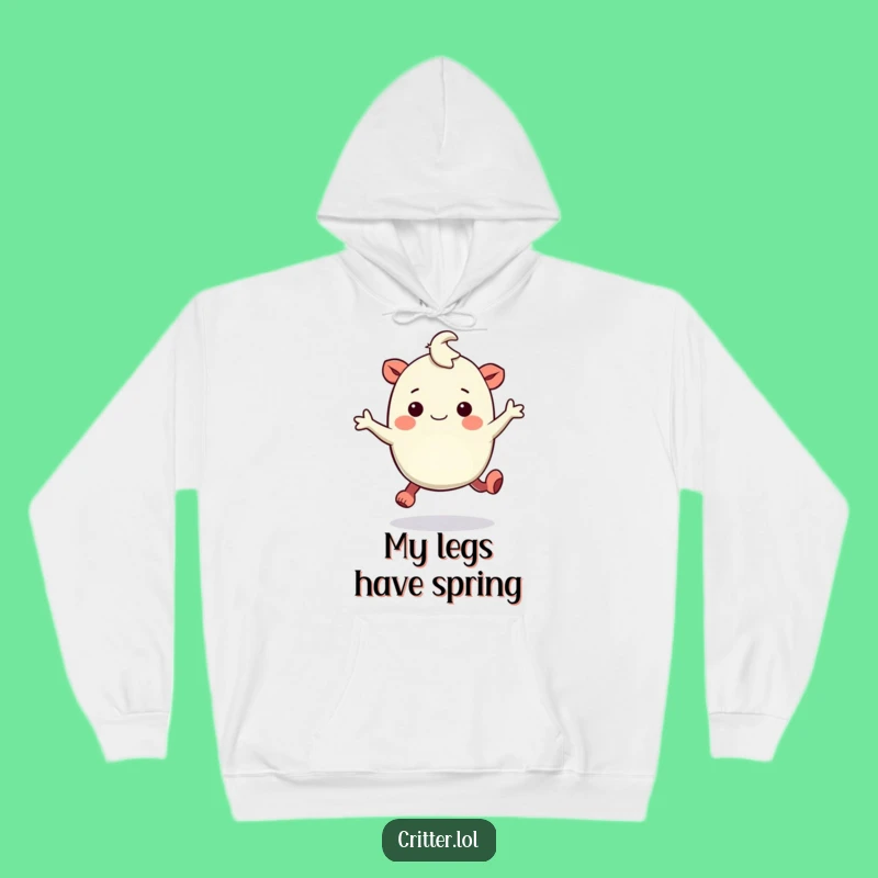 Cozy Funny Bouncy Creature Hoodie: Hop into Fun!