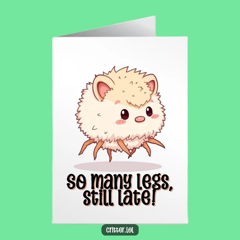 Funny Free Printable Birthday Card: Speedy Critter - Perfect DIY Gift!