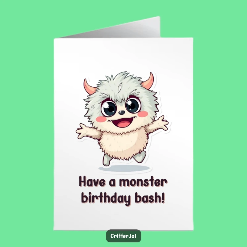 Googly Monster Free Printable Birthday Card - Fun Downloadable Gift