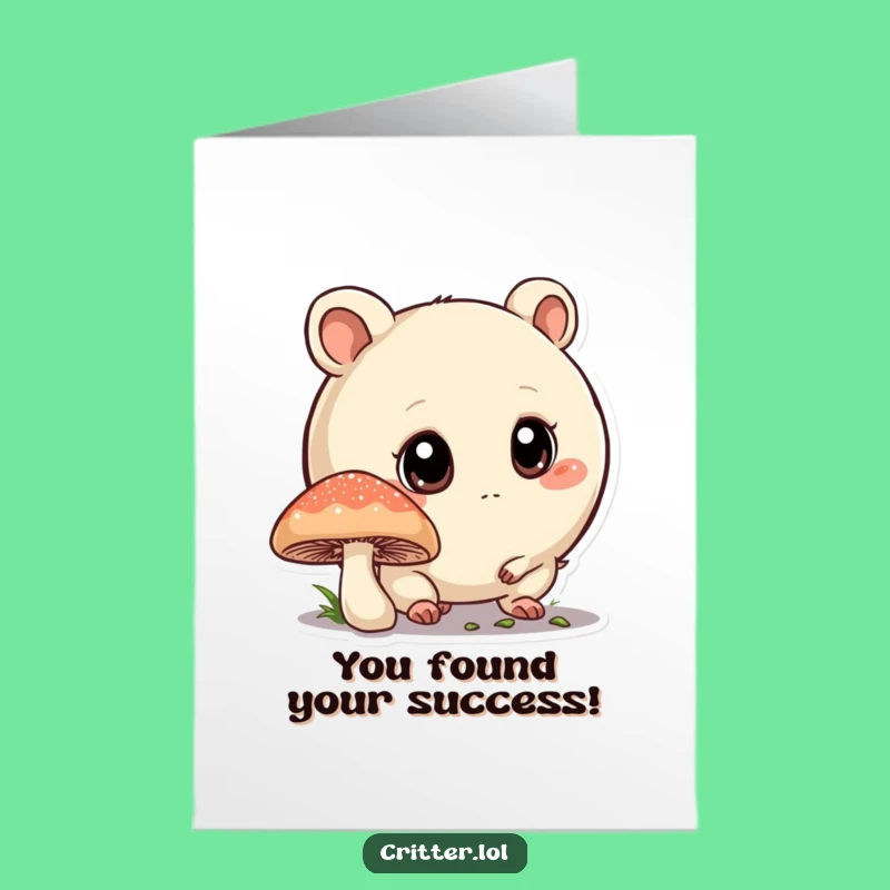 Free Printable Congrats Card: Curious Critter, Big News Sniffer, Funny Downloadable Gift