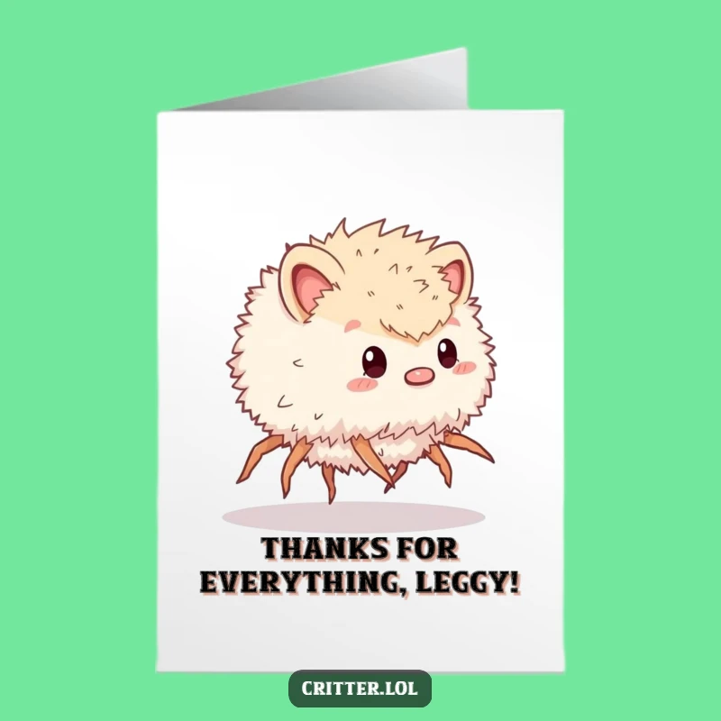 Funny Free Printable Thank You Card: Speedy Critter - Unique Downloadable Gift!