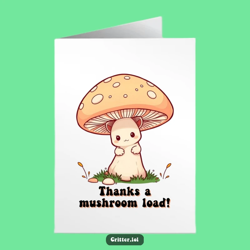 Free Printable Thank You Card: Shy Critter Hiding Gratitude Downloadable!