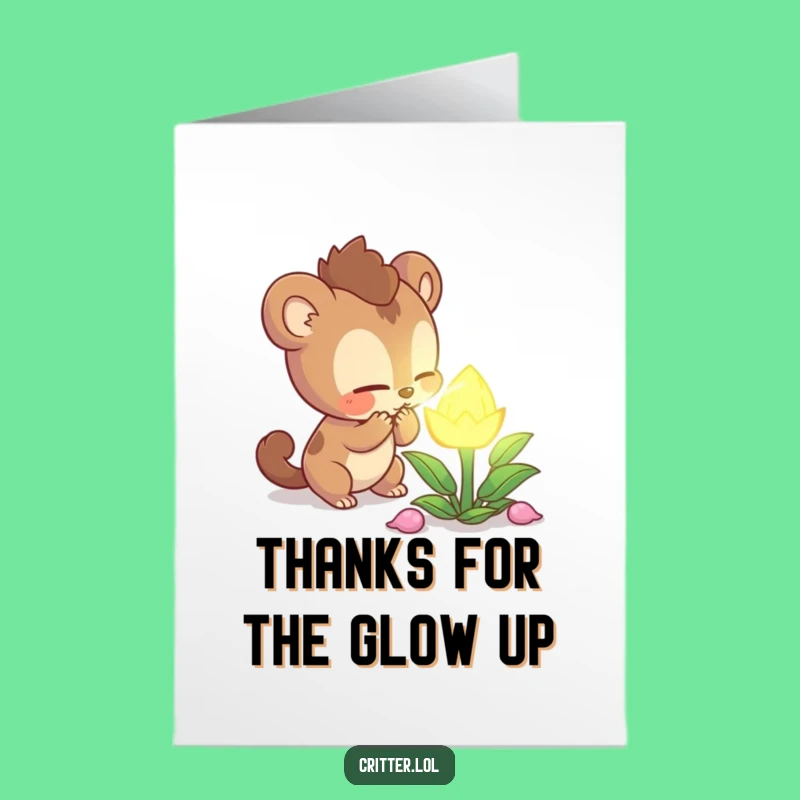 Free Printable Thank You Card: Curious Creature's Gratitude, Humorous Downloadable Gift