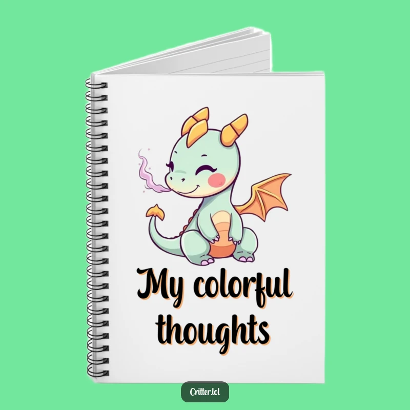 Funny Tiny Dragon Notebook: Jot Down Ideas with Colorful, Magical Humor