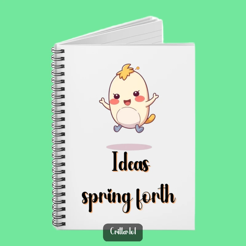 Funny Bouncy Creature Notebook: Jot Down Fun with Hopping Ideas