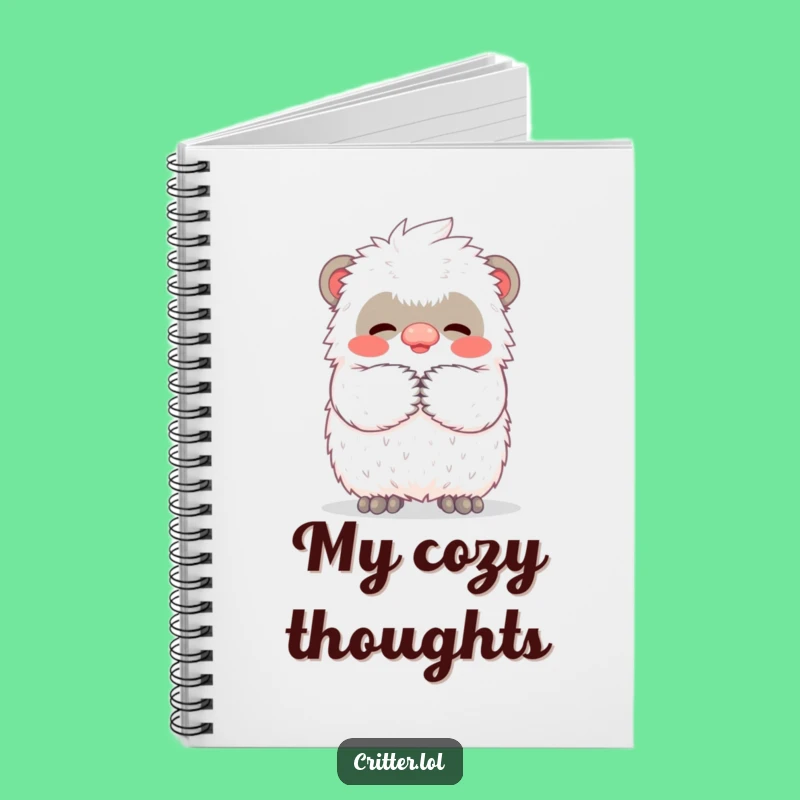 Funny Yeti Hug Notebook: Jot Down Thoughts with a Tiny Creature's Warm Fuzzy Embrace - Funny Gift!