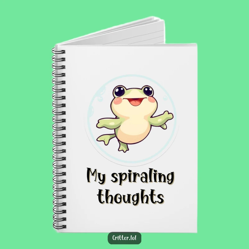 Funny Tadpole Swirl Notebook: Jot Down Ideas with Excitement - Great Gift!