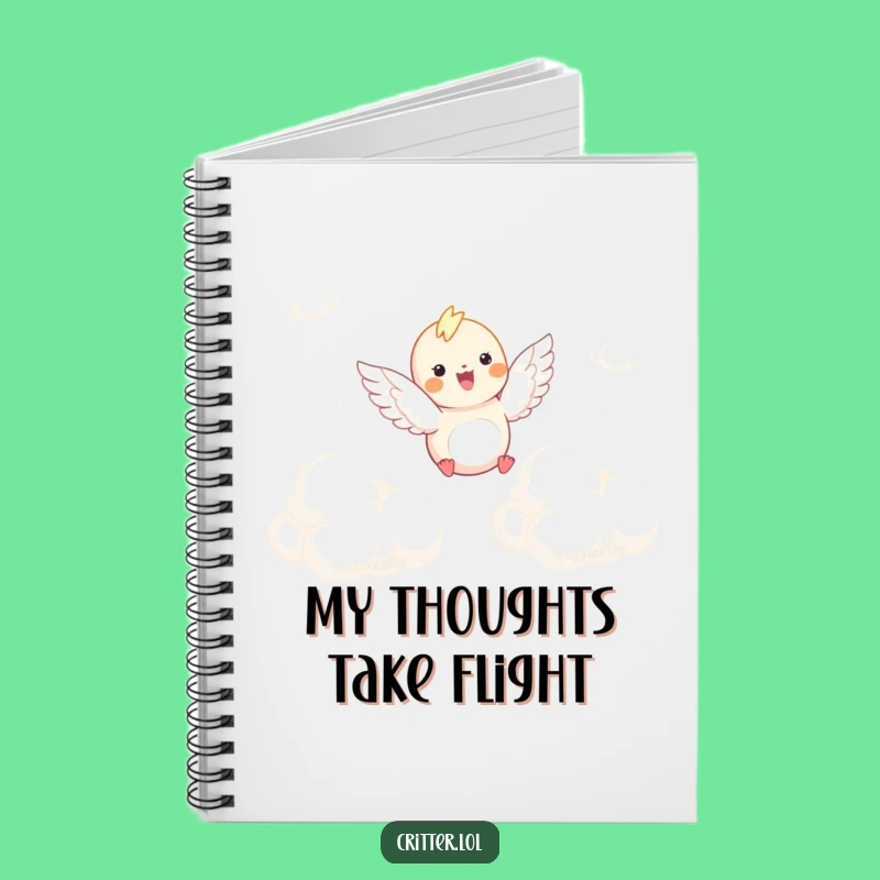 Funny Winged Critter Cloud Soar Notebook - Jot Down Your Airy Ideas