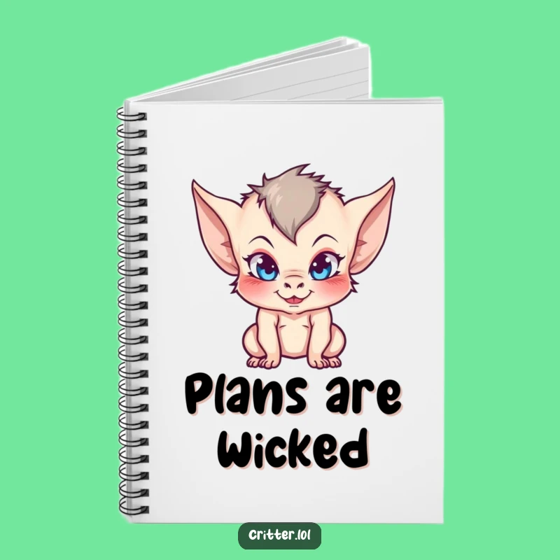 Funny Imp Notebook: Jot Down Mischief with Pointy-Eared Humor