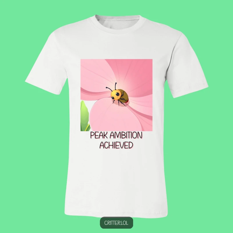 Funny Beetle Flower Climb T-Shirt: The Ultimate Humorous Gift for Nature Fans