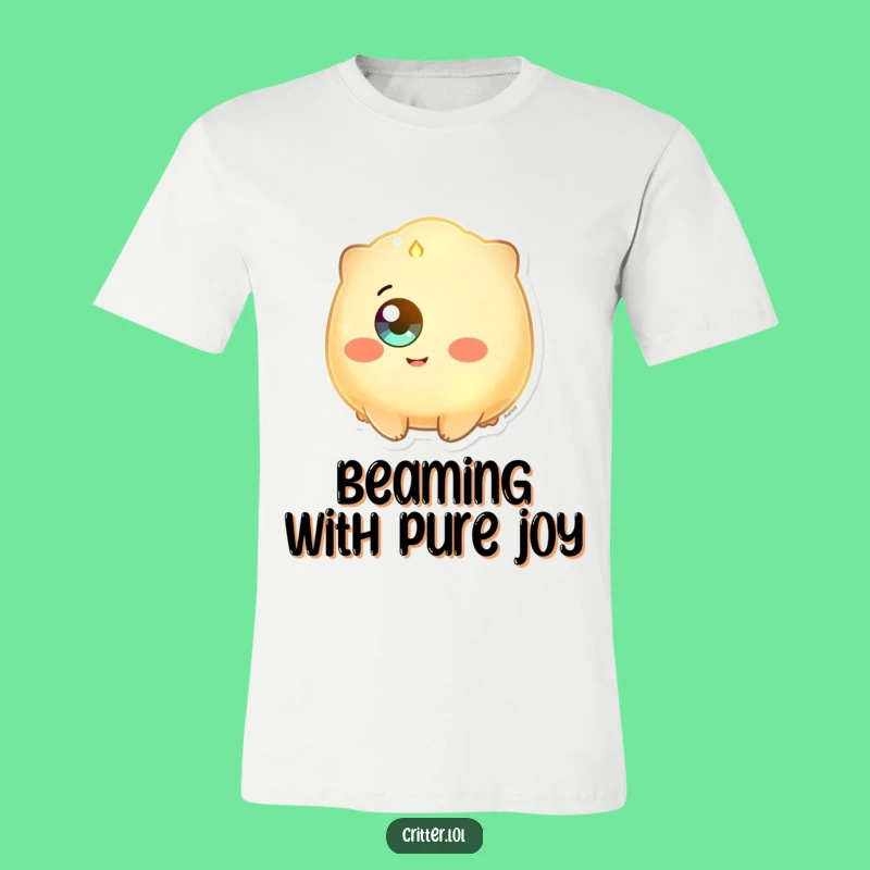 Funny Glowing Creature T-Shirt: Radiate Happiness!