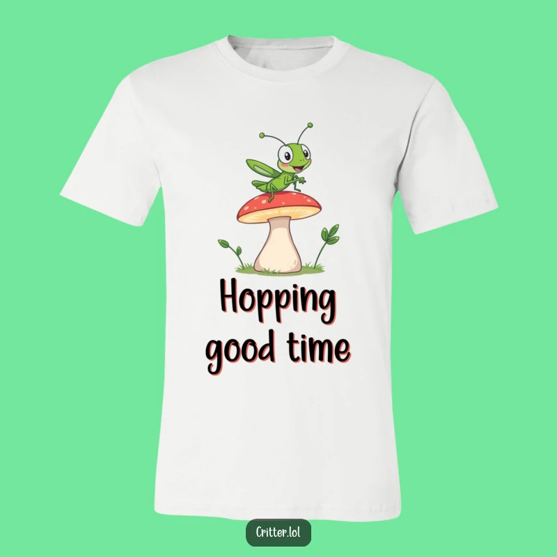 Funny Grasshopper Jump T-Shirt: High-Flying Humor - A Great Gift!