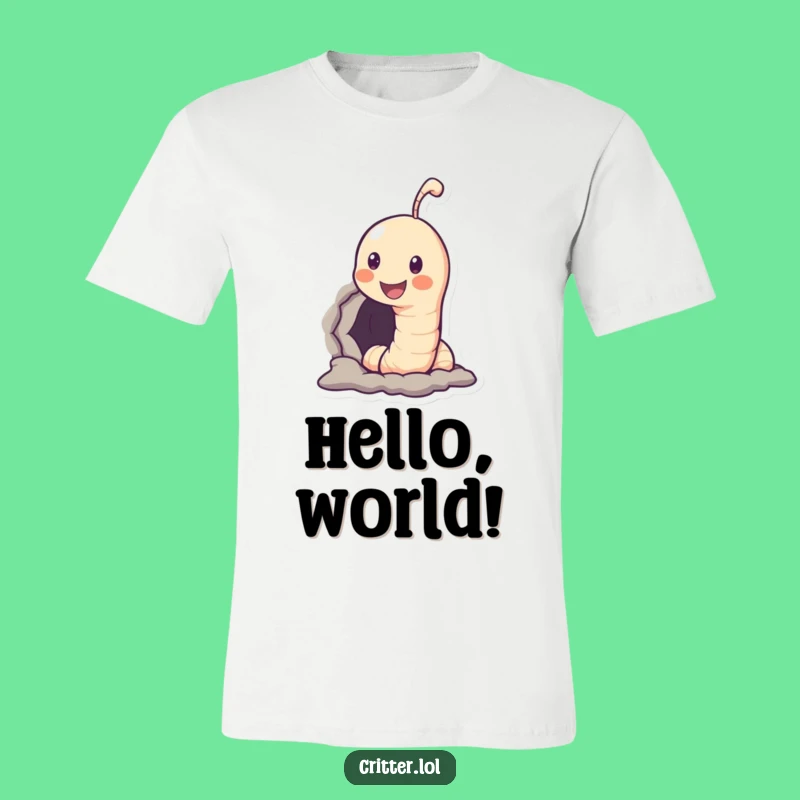 Funny Worm Hole T-Shirt: Cute and Comical - A Great Gift!