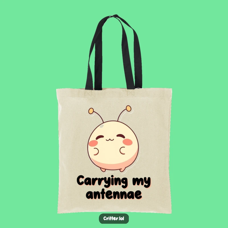 Funny Wiggling Creature Tote Bag: Carry Your Excitement Everywhere