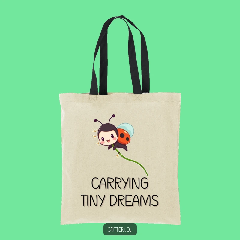 Funny Ladybug Dandelion Tote Bag: Your Go-To Hilarious Nature Carryall