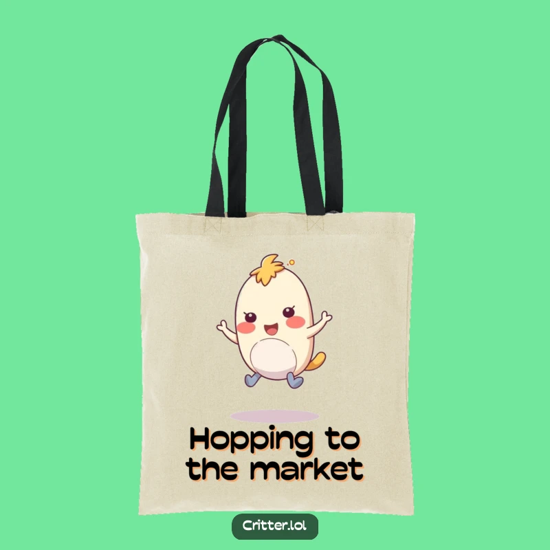 Funny Bouncy Creature Tote Bag: Carry Your Fun Wherever You Go