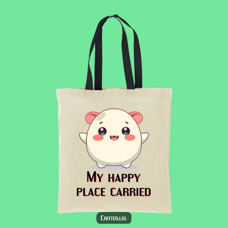 Funny Bouncing Blob Smile Tote Bag - Carry Your Joy Everywhere!