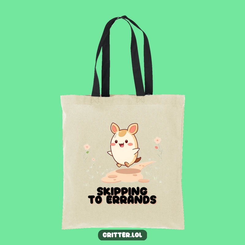 Funny Happy Critter Tote Bag - Carry Your Cheer, Wonderful Funny Gift
